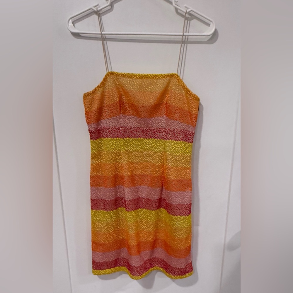 Show me your Mumu Mini Rainbow Dress - Picture 1 of 4